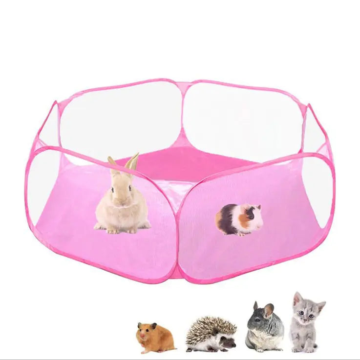 Portable Folding Playpen for Small Pets Indoor/Outdoor