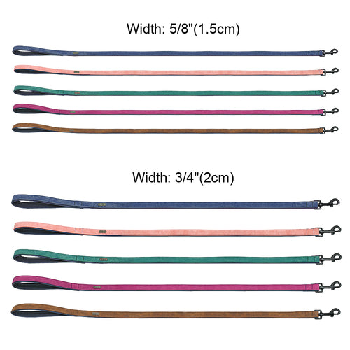 Dog Leash Harness Leather Lead Pet Dog Puppy