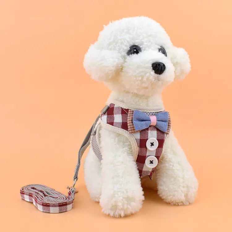 Dog Chest Strap and Cat Leash Combo