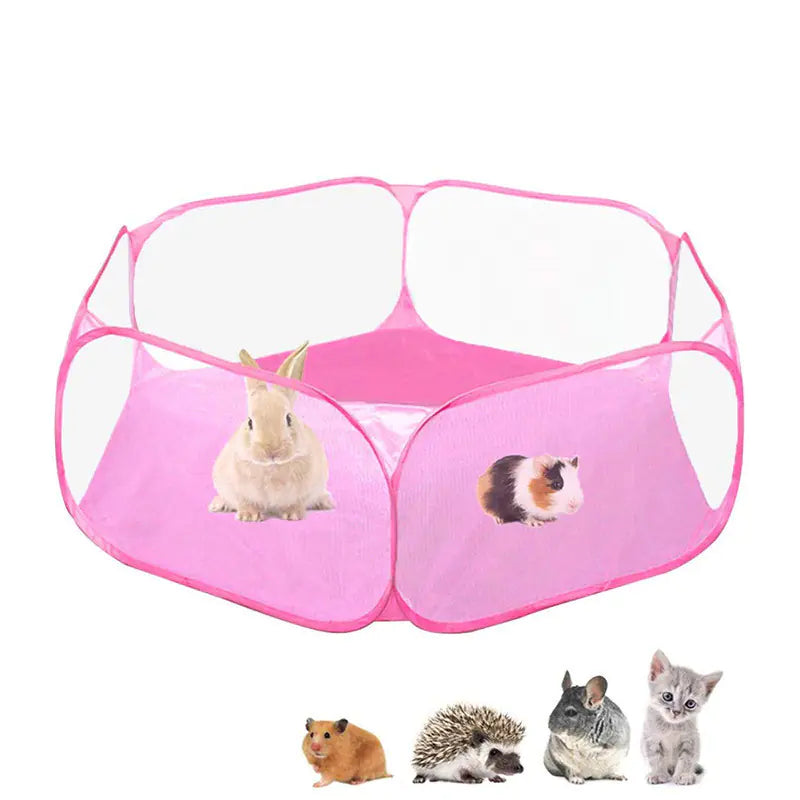 Portable Folding Playpen for Small Pets Indoor/Outdoor